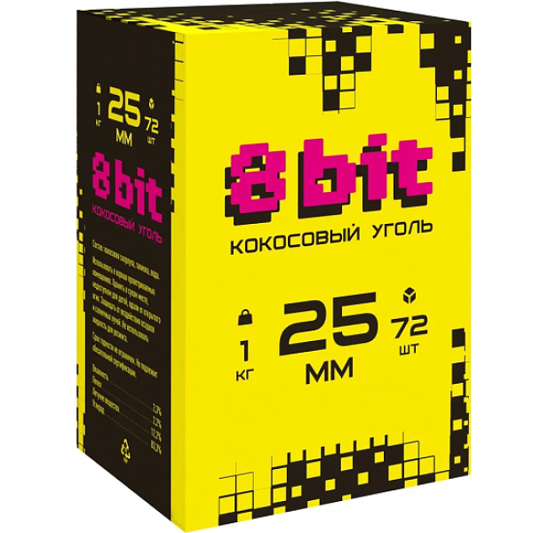 Кокосовый уголь Cocoloco 8bit 25мм в Петропавловске-Камчатском