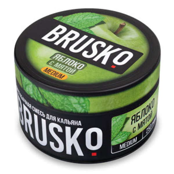 Смесь BRUSKO ЯБЛОКО С МЯТОЙ (MEDIUM) 250 гр в Петропавловске-Камчатском