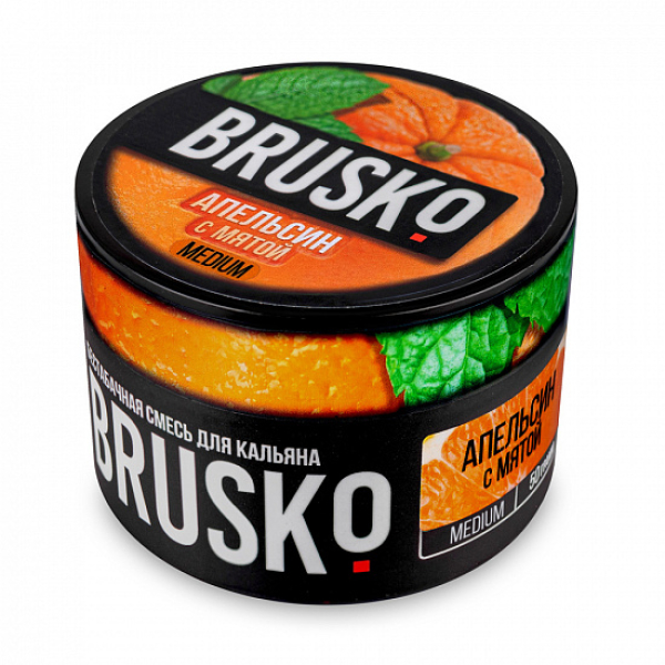 Смесь Brusko Medium Апельсин мята 50 грамм в Петропавловске-Камчатском