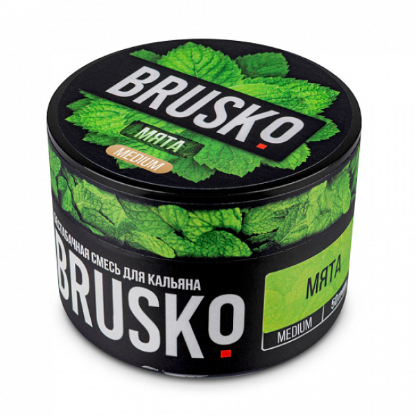 Смесь Brusko Medium Мята 50 грамм в Петропавловске-Камчатском