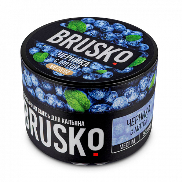 Смесь Brusko Medium Черника с мятой 50 грамм в Петропавловске-Камчатском