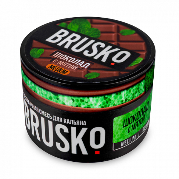 Смесь Brusko Medium Шоколад с мятой 50 грамм в Петропавловске-Камчатском