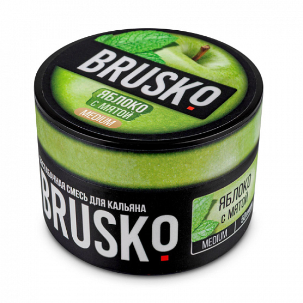 Смесь Brusko Medium Яблоко с мятой 50 грамм в Петропавловске-Камчатском