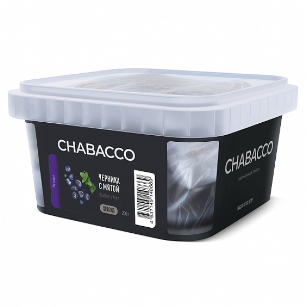 Смесь Chabacco Strong Blueberry mint (Черника с мятой) 200 гр в Петропавловске-Камчатском