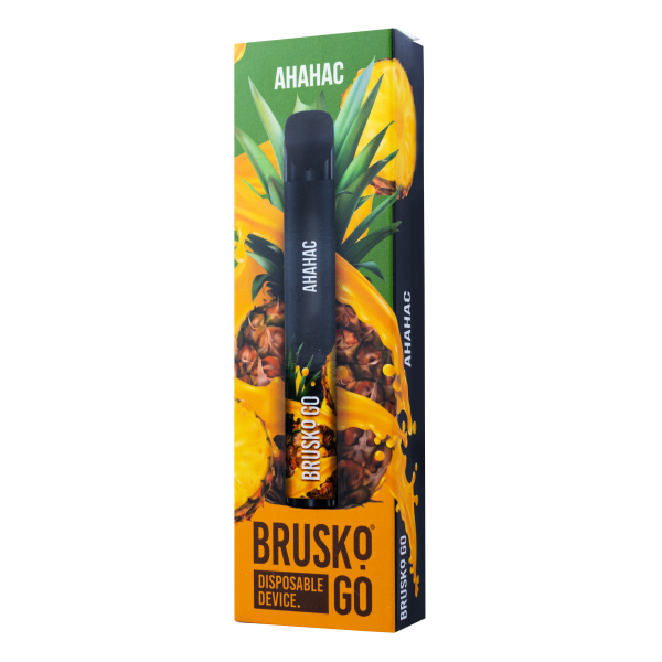 Одноразовая электронная сигарета Brusko Go Ананас 800 затяжек в Петропавловске-Камчатском