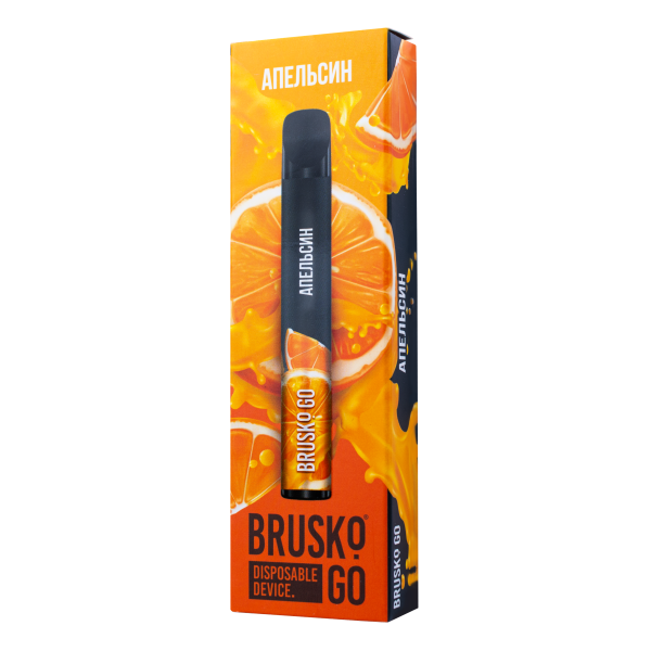 Одноразовая электронная сигарета Brusko Go Апельсин 800 затяжек в Петропавловске-Камчатском