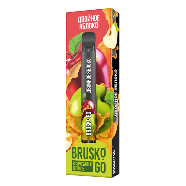 Одноразовая электронная сигарета Brusko Go Двойное яблоко 800 затяжек в Петропавловске-Камчатском