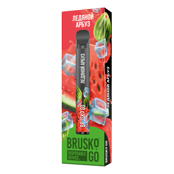 Одноразовая электронная сигарета Brusko Go Ледяной Арбуз 800 затяжек в Петропавловске-Камчатском