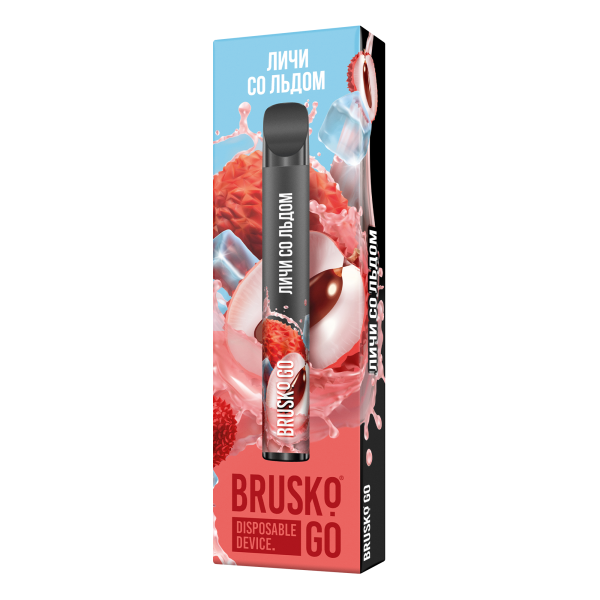 Одноразовая электронная сигарета Brusko Go Личи Со Льдом 800 затяжек в Петропавловске-Камчатском