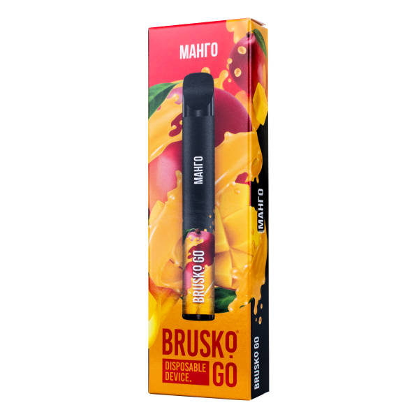 Одноразовая электронная сигарета Brusko Go Манго 800 затяжек в Петропавловске-Камчатском