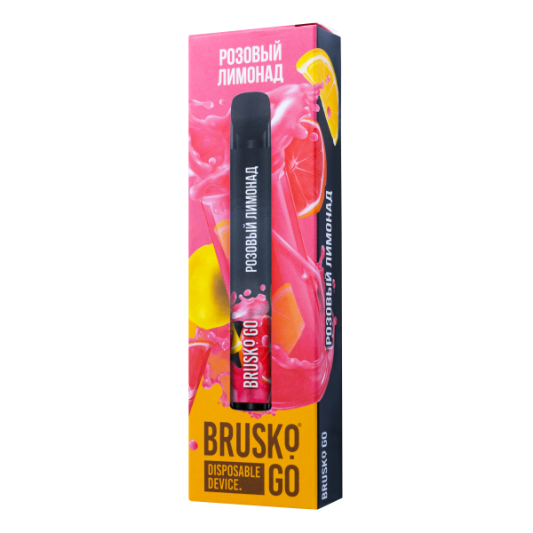 Одноразовая электронная сигарета Brusko Go Розовый Лимонад 800 затяжек в Петропавловске-Камчатском