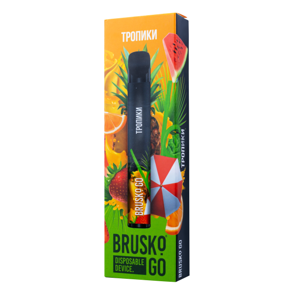 Одноразовая электронная сигарета Brusko Go Тропики 800 затяжек в Петропавловске-Камчатском