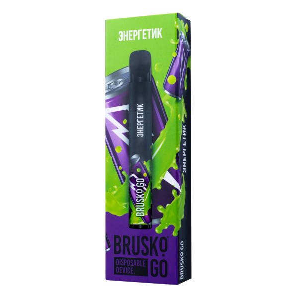 Одноразовая электронная сигарета Brusko Go Энергетик 800 затяжек в Петропавловске-Камчатском