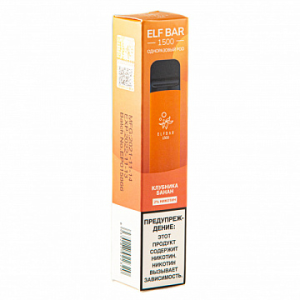 ELFBAR STRAWBERRY BANANA, 1500 тяг в Петропавловске-Камчатском