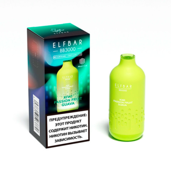 Elfbar BB3000 Киви маракуйя гуава, 3000 тяг в Петропавловске-Камчатском
