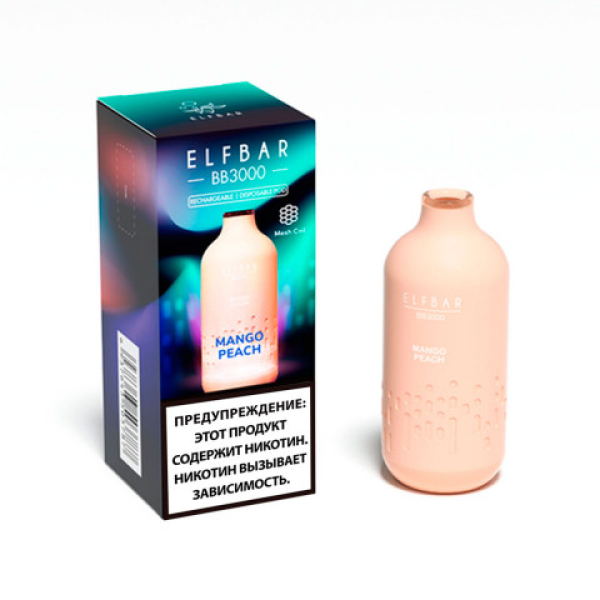 Elfbar BB3000 Манго персик, 3000 тяг в Петропавловске-Камчатском
