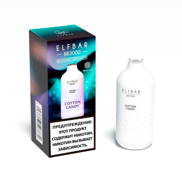 Elfbar BB3000 Сахарная вата, 3000 тяг в Петропавловске-Камчатском