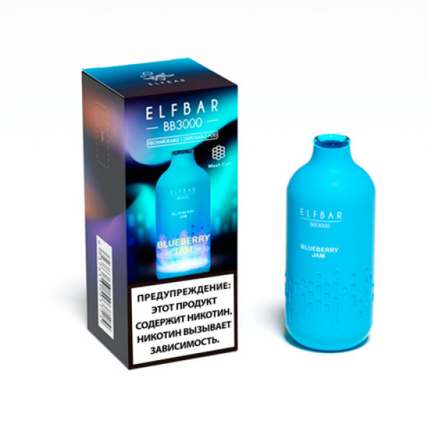 Elfbar BB3000 Черничный джем, 3000 тяг в Петропавловске-Камчатском