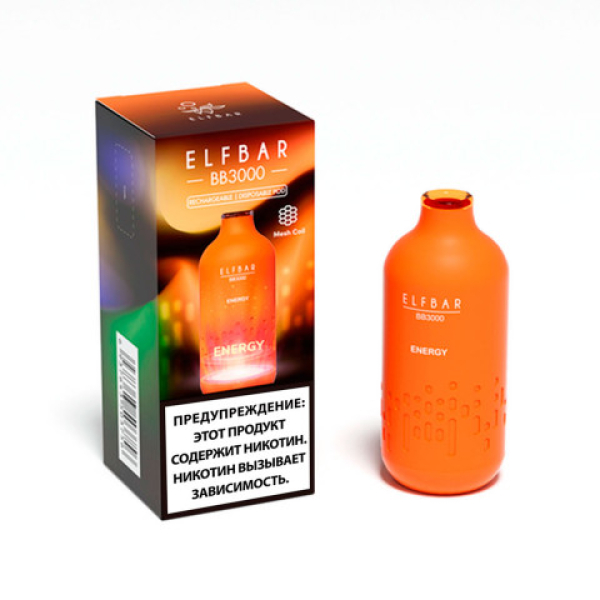 Elfbar BB3000 Энергетик, 3000 тяг в Петропавловске-Камчатском