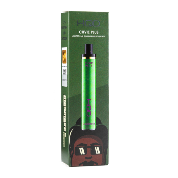 Одноразовая электронная сигарета HQD Cuvie Plus Big smoke 1200 затяжек в Петропавловске-Камчатском