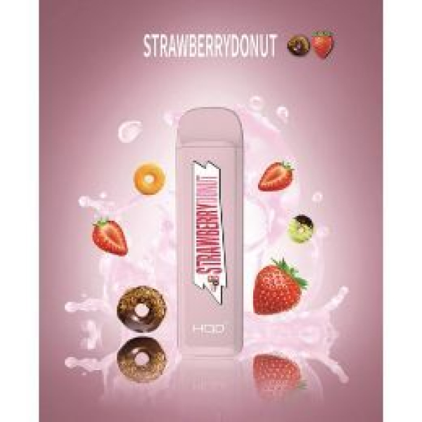 HQD MEGA Strawberry Donut (Клубничный Пончик), 1800 тяг в Петропавловске-Камчатском
