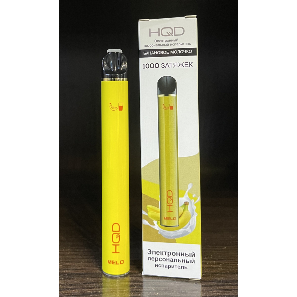 HQD melo banana milk (банановое молочко) 1000 затяжек в Петропавловске-Камчатском