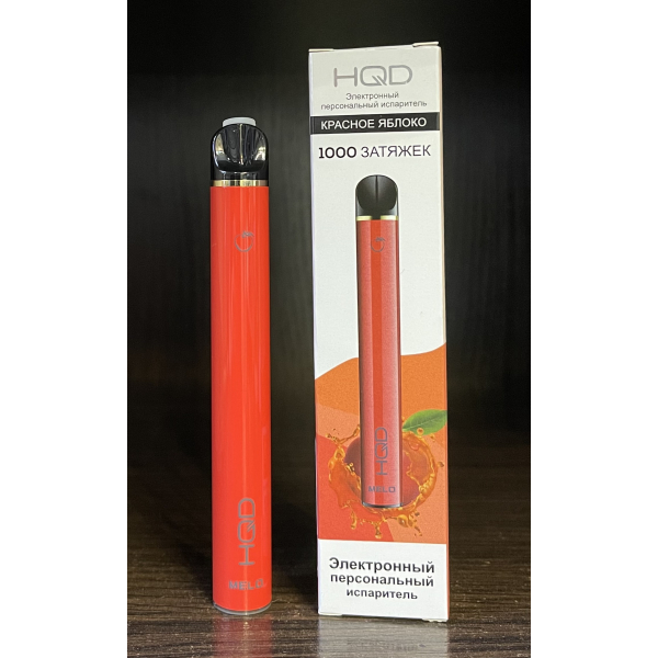 HQD melo red apple (красное яблоко) 1000 затяжек в Петропавловске-Камчатском