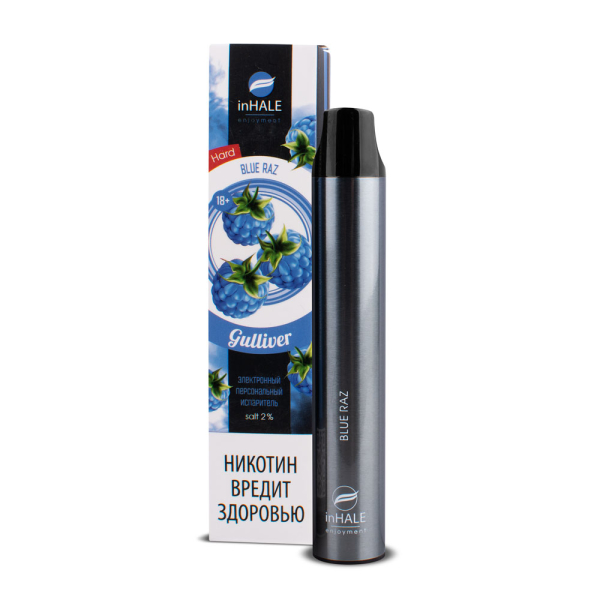 inHale Guliver Hard Blue Razz (Ежевика) 1500 затяжек в Петропавловске-Камчатском