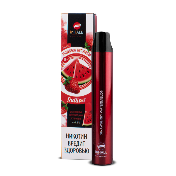 inHale Guliver Hard Strawberry Watermelon (Клубника Арбуз) 1500 затяжек в Петропавловске-Камчатском