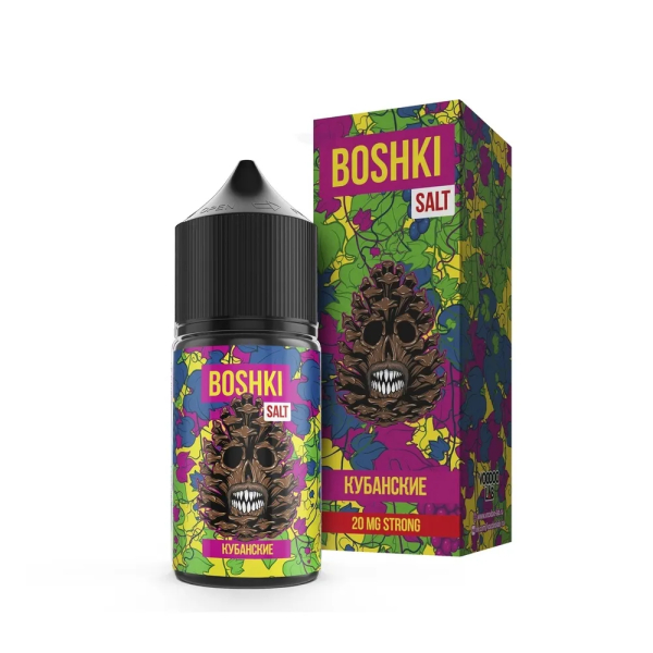 Жидкость BOSHKI Salt Кубанские (Виноград черника хвоя) (30 мл, 20 мг/мл) в Петропавловске-Камчатском