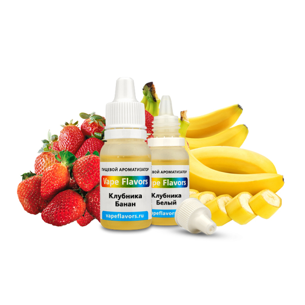 Ароматизатор Vape Flavors Клубника Банан 10мл в Петропавловске-Камчатском