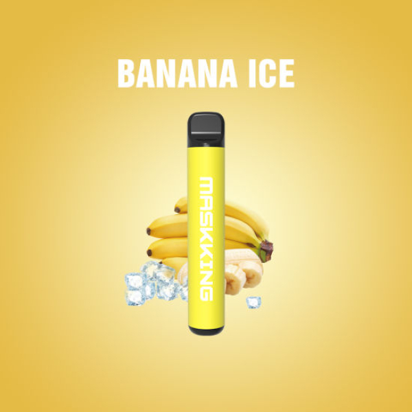 Одноразовая электронная сигарета Maskking High Pro Banana Ice (Ледяной Банан) 1000 затяжек в Петропавловске-Камчатском