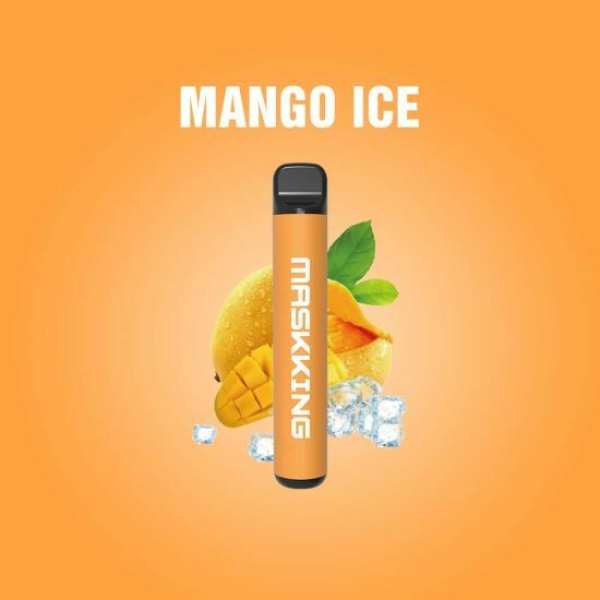 Одноразовая электронная сигарета Maskking High Pro Mango Ice (Манговый Лёд) 1000 затяжек в Петропавловске-Камчатском