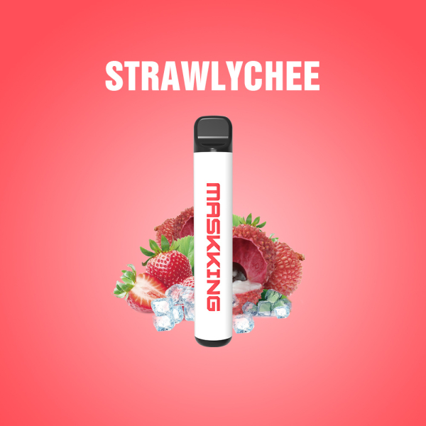 Одноразовая электронная сигарета Maskking High Pro Strawlychee (Клубника Личи) 1000 затяжек в Петропавловске-Камчатском