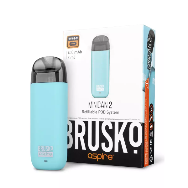 Brusko MINICAN 2 (400 мАч, Бирюзовый) в Петропавловске-Камчатском