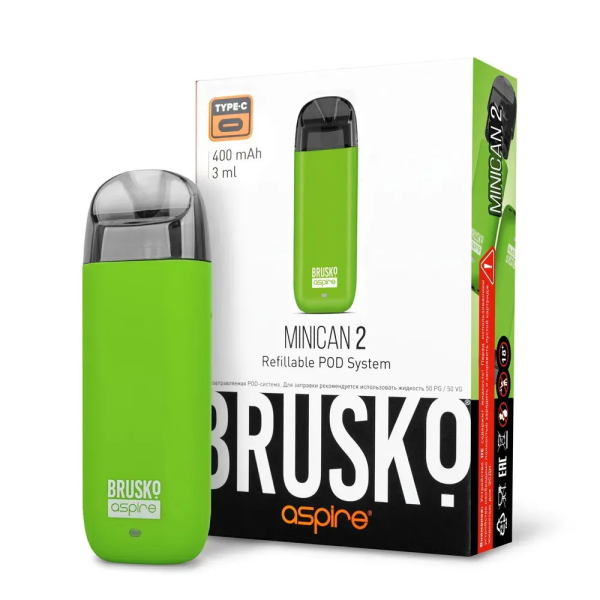 Brusko MINICAN 2 (400 мАч, Зеленый) в Петропавловске-Камчатском