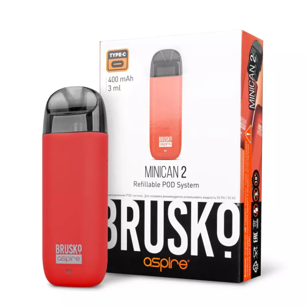 Brusko MINICAN 2 (400 мАч, Красный) в Петропавловске-Камчатском