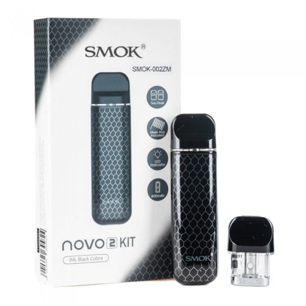 POD-система SMOK Novo 2 Pod 800 mAh Black Carbon в Петропавловске-Камчатском