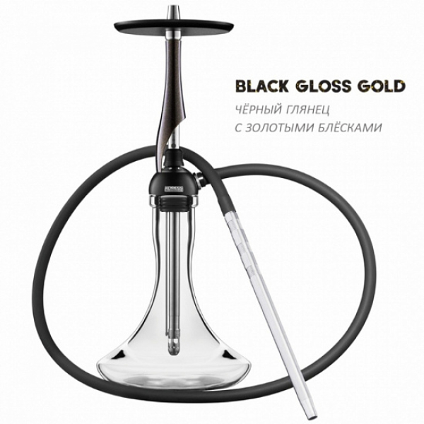 Кальян Koress K1T Black Gloss Gold в Петропавловске-Камчатском