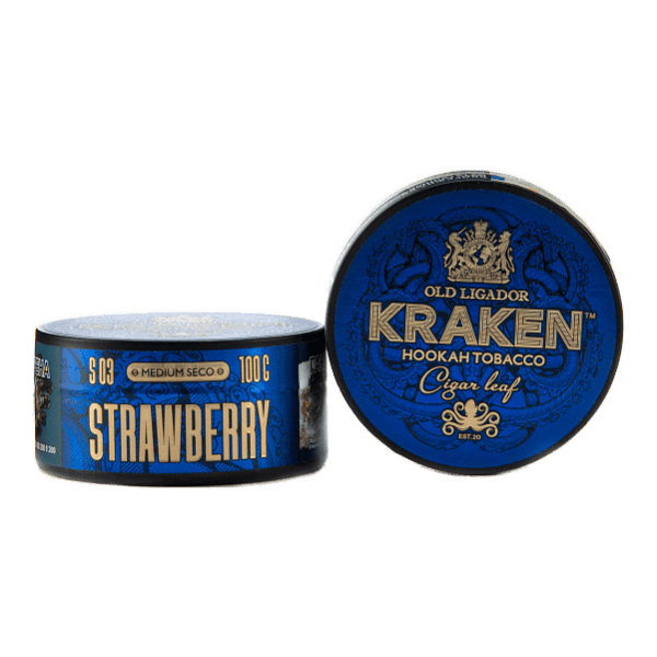 Табак Kraken Medium Seco Strawberr (Клубника) 100 гр в Петропавловске-Камчатском