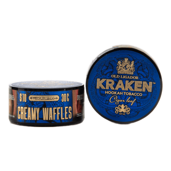 Табак Kraken Medium Seco Creamy Waffles (Сливочные вафли) 30 гр в Петропавловске-Камчатском