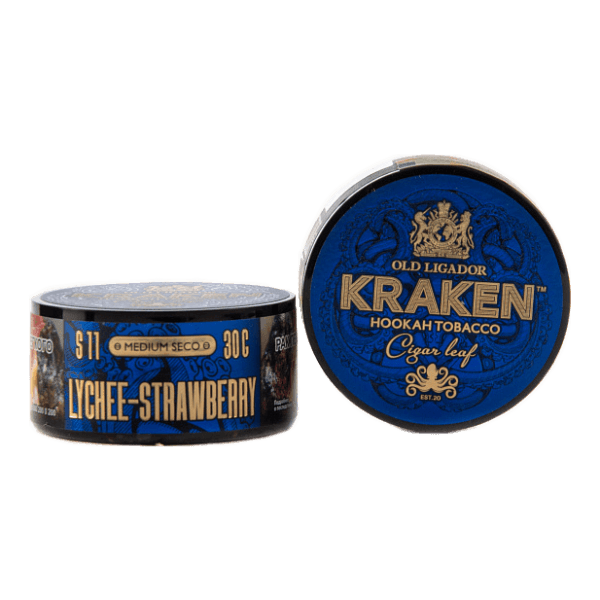 Табак Kraken Medium Seco Lychee strawberry (Личи и клубника) 30 гр в Петропавловске-Камчатском