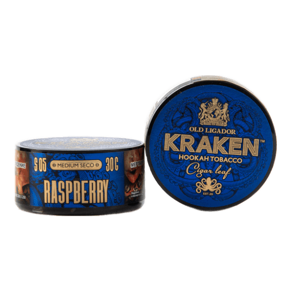 Табак Kraken Medium Seco Raspberry (Малина) 30 гр в Петропавловске-Камчатском