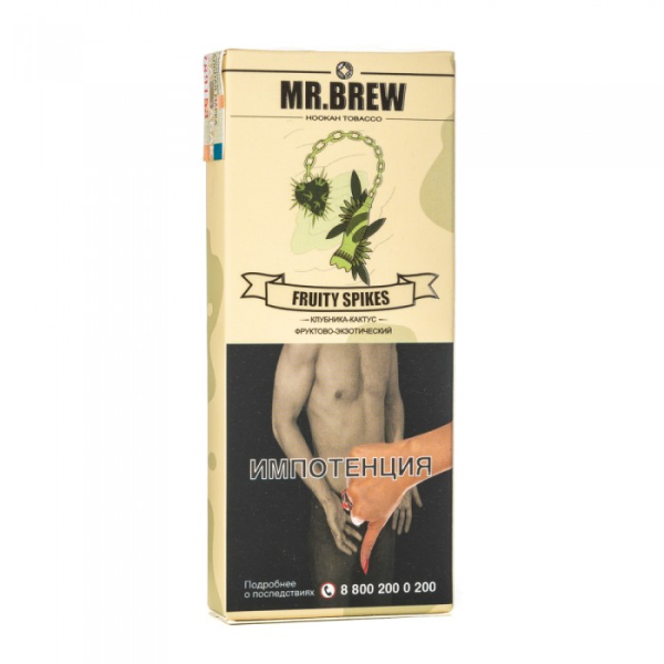 Табак Mr Brew Fruity Spikes (Клубничный сок с кактусом и фейхоа) 40 гр в Петропавловске-Камчатском
