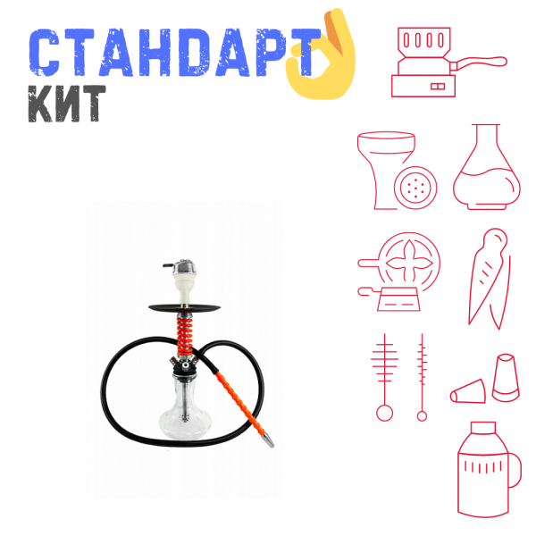 Набор с кальяном  Mamay Customs Micro Coilovers Red СТАНДАРТ в Петропавловске-Камчатском