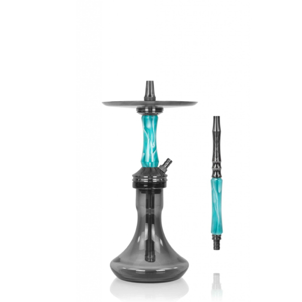 Кальян Ocean Hookah Kaif Small 2 (черный,бирюзовый, 53 см) в Петропавловске-Камчатском