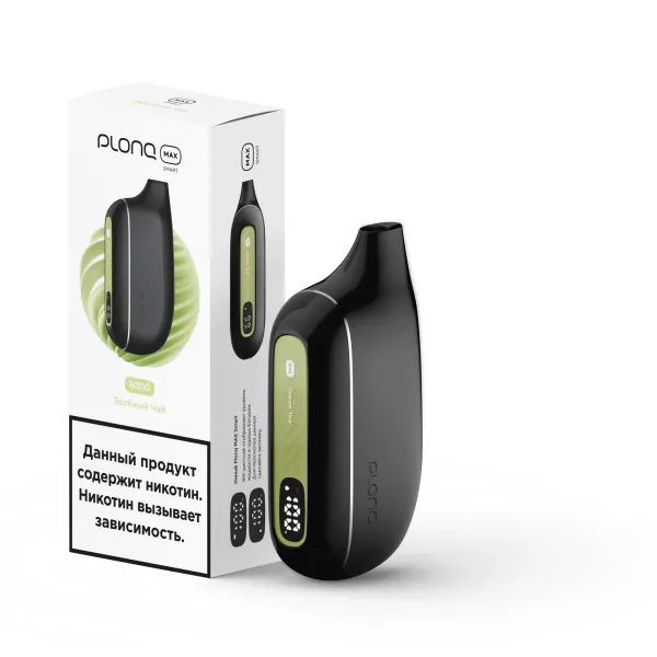 Plonq Max Smart Зеленый Чай (8000 Затяжек) 20 Мг в Петропавловске-Камчатском