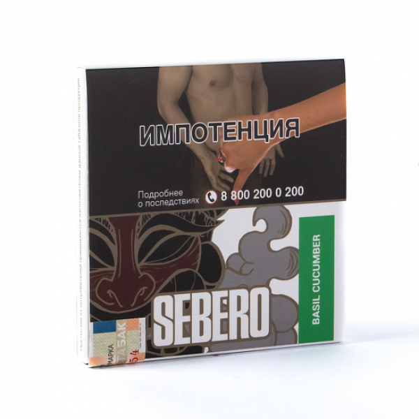 Табак SEBERO BASIL CUCUMBER 40 грамм в Петропавловске-Камчатском