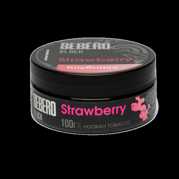 Табак SEBERO BLACK STRAWBERRY 100 гр в Петропавловске-Камчатском
