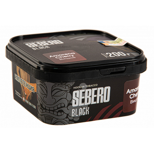 Табак SEBERO BLACK AMARENA CHERRY 200 гр в Петропавловске-Камчатском